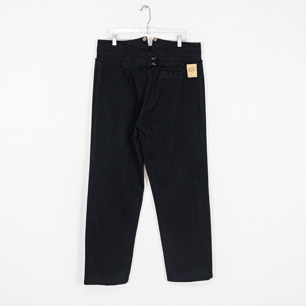 WAH MAKER Frontier clothing Black buckle denim old west jean size 36